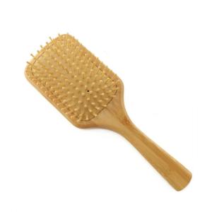 Bamboo hair care products for natural hair bamboo brush factory paddle brush custom logo Detangle Comb Hair Brush 
