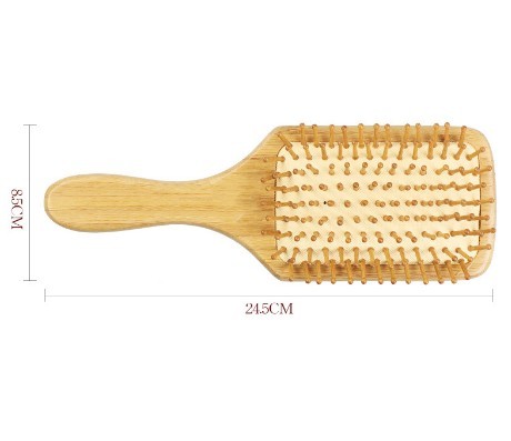 bamboo hair brush with bamboo bristles hair care products promotional brush 