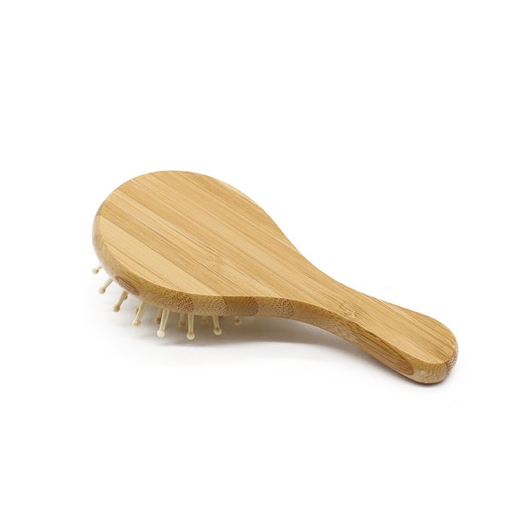 Custom Natural Wooden Bamboo Detangler Brush Comb Eco-Friendly Paddle Hair Brushes 