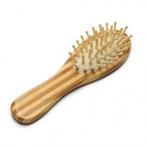 Hair Detangler Brush Bamboo Hair Brush With Bamboo Bristles Hair Care Product Promotional Brush 