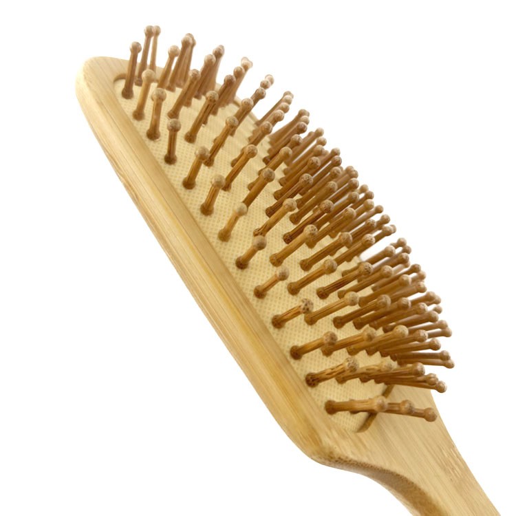 Bamboo Detangling Comb Hair Brush For Natural Hair Bamboo Hair Brush Factory 