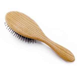 Detangling Hair Brush Wooden Anti-Static Paddle Brush Natural Boar Bristle Hair Brush