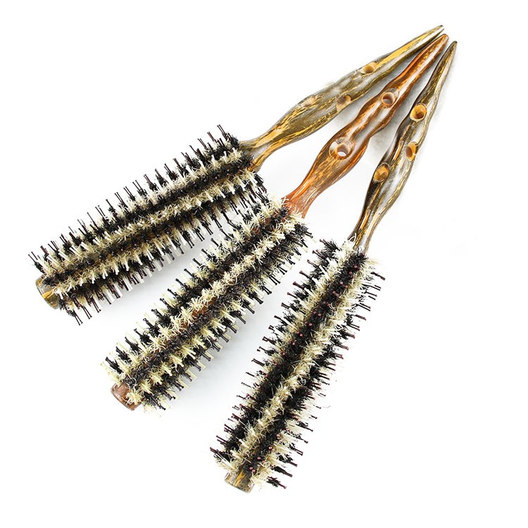 Rolling Hair Brush Wet Curly Detangle Hair Brush Comb For Salon Hairdressing Tools Rat Tail Brush Comb