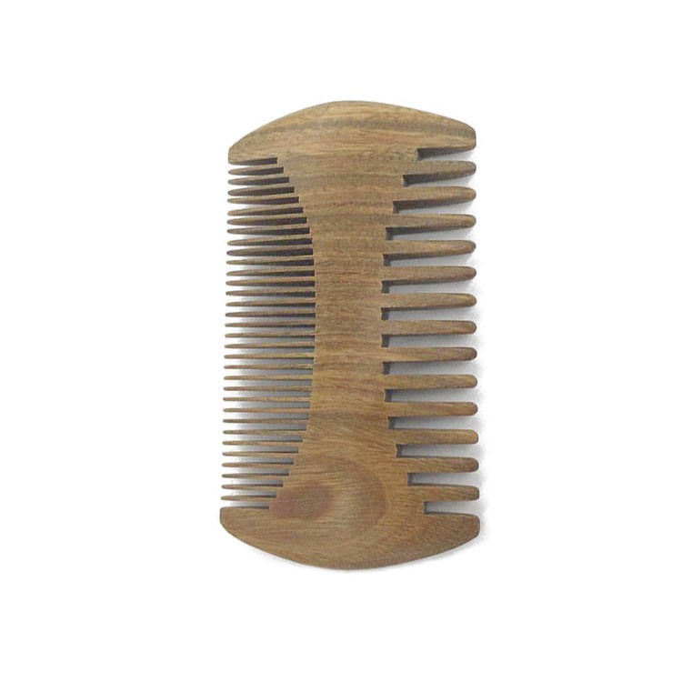 High Quality Custom Hair Comb Dual Sided Fine & Coarse Teeth - Pocket Sized & Anti-Static Real Wooden Hair Detangling Comb