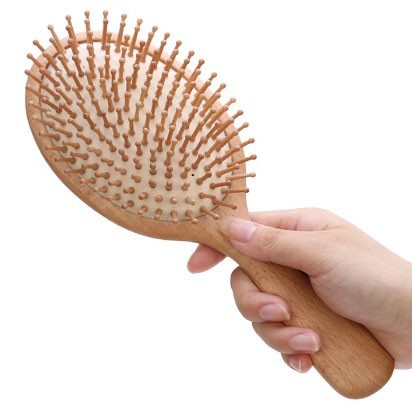 trending products 2021 new arrivals private label wooden large paddle brush hair with natural wood bristles round hair brush 