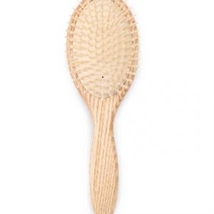 Anti-static Natural Wooden Hair Comb Custom Logo Wooden Straightening Hair Brush 