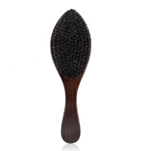 men's hair care products private label hard bristles durags curve 360 wave brush with wood handle 